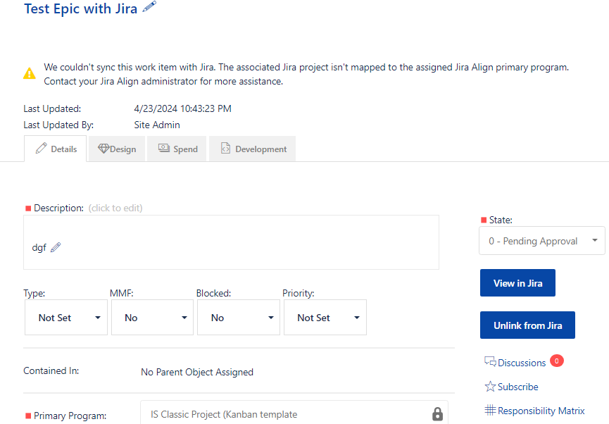 Work item details panel with Unlink from Jira.png
