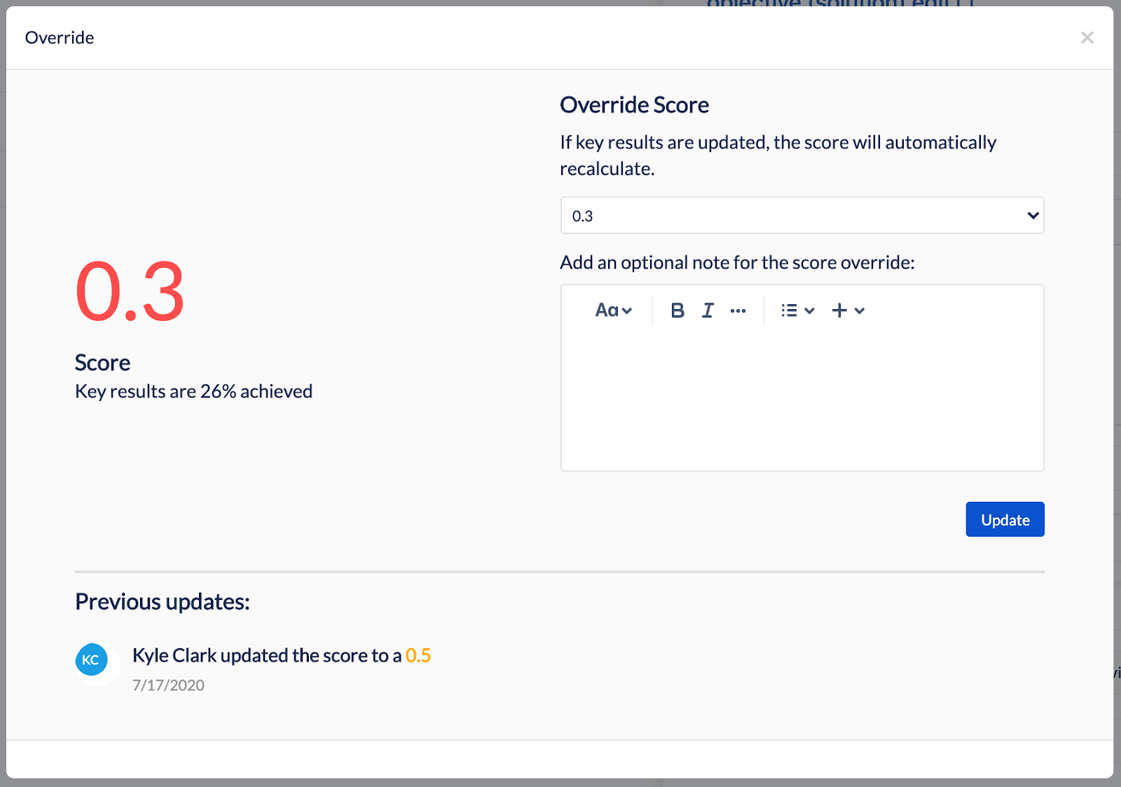 Key result override modal.png